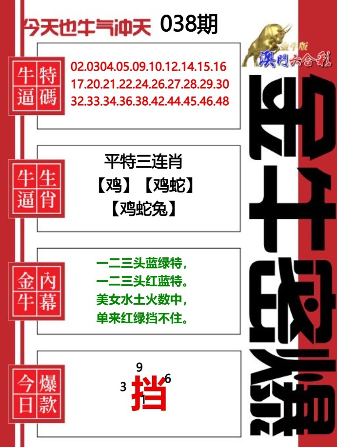 038期金牛密爆[图]